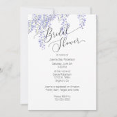 ブライダルシャワー招待ラベンダーウィステリア 招待状 (正面)