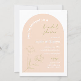 ブライダルシャワー招待レトロウェディングパーティーA115 招待状