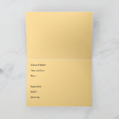 ブライダルシャワー招待会、ブケッツ、アディロンドック・チャ 招待状 (内部)