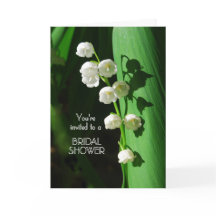 ブライダルシャワー招待峡谷のリリー