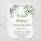 ブライダルシャワー招待植物学 セーブザデート (正面)