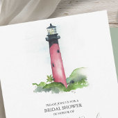 ブライダルシャワー招待水カラーライトハウス