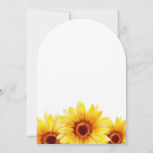 ブライダルシャワー招待水彩ひまわり 招待状 (裏面)