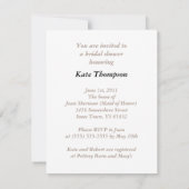 ブライダルシャワー招待状おもしろいパーフェクトカップルバードアート 招待状 (裏面)