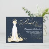 ブライダルシャワー招待状のド結婚レス 招待状 (スタンド正面)