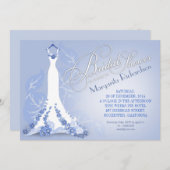 ブライダルシャワー招待状のド結婚レス 招待状 (正面/裏面)