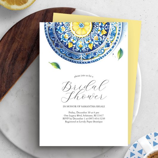 ブライダルシャワー招待状アマルフィコーストテーマ 招待状