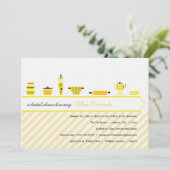 ブライダルシャワー招待状|の黄色 招待状 (スタンド正面)