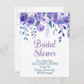 ブライダルシャワー招待状 インビテーションポストカード (正面/裏面)