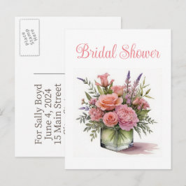 ブライダルシャワー招待状 インビテーションポストカード