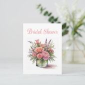 ブライダルシャワー招待状 インビテーションポストカード (スタンド正面)
