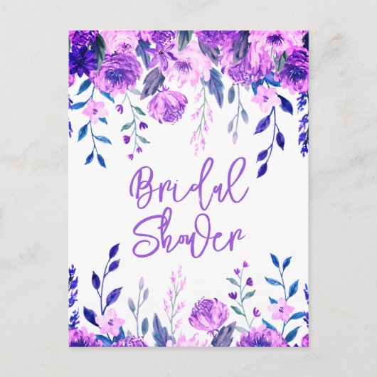 ブライダルシャワー招待状 インビテーションポストカード (正面)
