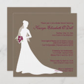 ブライダルシャワー招待状- カスタム 招待状 (正面/裏面)