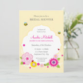 ブライダルシャワー招待状:：ガーデンテーマ1 招待状 (スタンド正面)