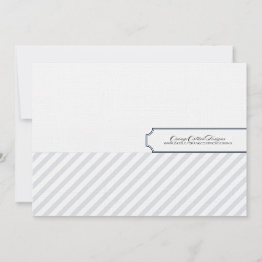 ブライダルシャワー招待状|ピーコックブルー 招待状 (裏面)