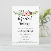 ブライダルシャワー招待状 – フラワークラウン 招待状 (スタンド正面)