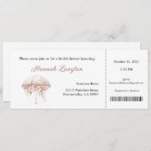 ブライダルシャワー招待状、フローラブライダルシャワー 招待状 (正面/裏面)