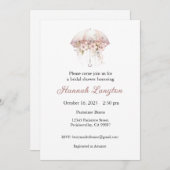 ブライダルシャワー招待状、フローラブライダルシャワー 招待状 (正面/裏面)