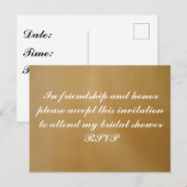 ブライダルシャワー招待状 ポストカード (正面/裏面)