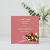 ブライダルシャワー招待状[モーブ] 招待状 (スタンド正面)