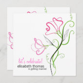 ブライダルシャワー招待状 招待状 (正面/裏面)