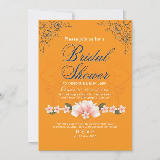 ブライダルシャワー招待状 招待状 (正面)