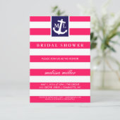 ブライダルシャワー招待状-航海のイニシャル 招待状 (スタンド正面)