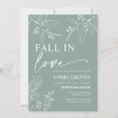 ブライダルシャワー招待秋inラブ 招待状 (正面)