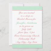 ブライダルシャワー招待箴言優れた妻 招待状 (裏面)