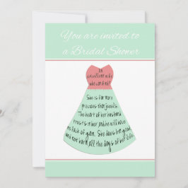 ブライダルシャワー招待箴言優れた妻 招待状