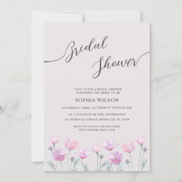 ブライダルシャワー招待繊細な花。 招待状