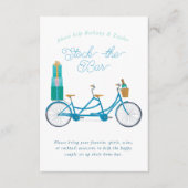 ブライダルシャワー招待自転車 エンクロージャーカード (正面)