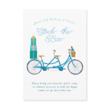 ブライダルシャワー招待自転車