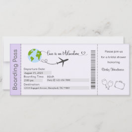 ブライダルシャワー招待花嫁へ招待状 招待状