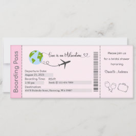 ブライダルシャワー招待花嫁へ招待状 招待状