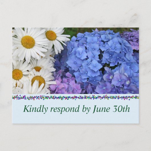 ブライダルシャワー招待葉書 インビテーションポストカード (正面)