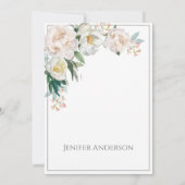 ブライダルシャワー招待魔法のバラ園 招待状 (裏面)