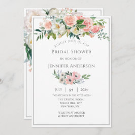 ブライダルシャワー招待魔法のバラ園 招待状