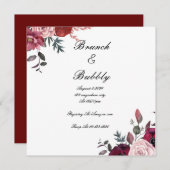 ブライダルシャワー招待 セーブザデート (正面/裏面)