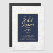 ブライダルシャワー招待 – ビーチ航海の, マグネット招待状 (正面/裏面)