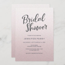 ブライダルシャワー招待 – ピンクグリッター