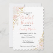 ブライダルシャワー招待，フローラ,シンプル，中立 招待状 (正面)