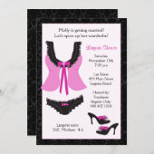 ブライダルシャワー招待 招待状 (正面/裏面)