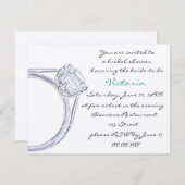 ブライダルシャワー招待 招待状 (正面/裏面)