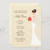 ブライダルシャワー招待 招待状 (正面/裏面)