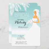 ブライダルシャワー招待 招待状 (正面/裏面)