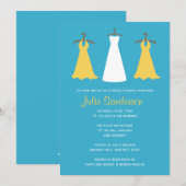 ブライダルシャワー招待 招待状 (正面/裏面)