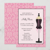 ブライダルシャワー招待 招待状 (正面/裏面)