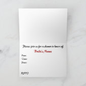 ブライダルシャワー招待：新郎新婦 招待状 (内部)