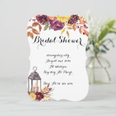 ブライダルシャワー招待、秋、秋招待状 招待状 (スタンド正面)